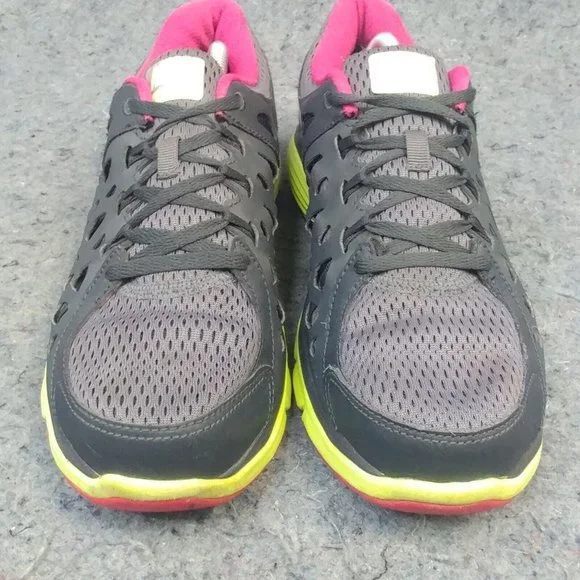 Nike Dual Fusion Run 2 Womens 8.5 Running Shoes Low Top Sneakers Gray - Picture 3 of 10